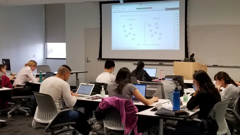 People working in the Collaboratory