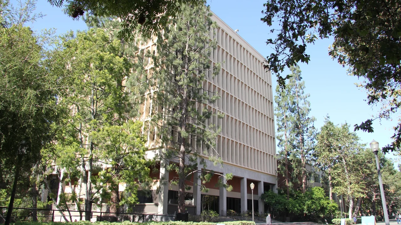 Exterior of Franz Hall building at UCLA