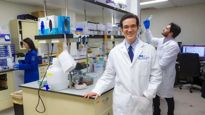 Jonathan P. Jacobs, MD, in lab