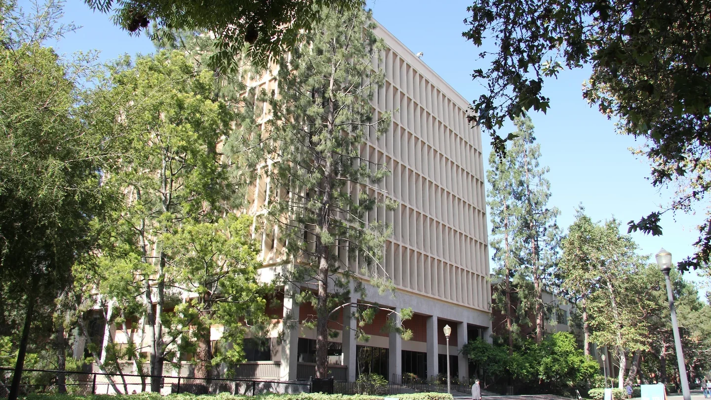 Exterior of Franz Hall building at UCLA