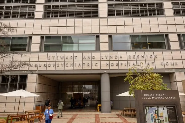 Exterior of Stewart and Lynda Resnick Neuropsychiatric Hospital at UCLA
