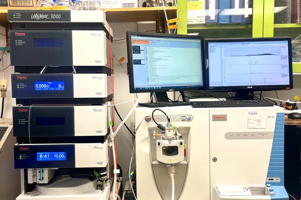 Thermo Ultimate 3000 LC connected to an LTQ XL MS